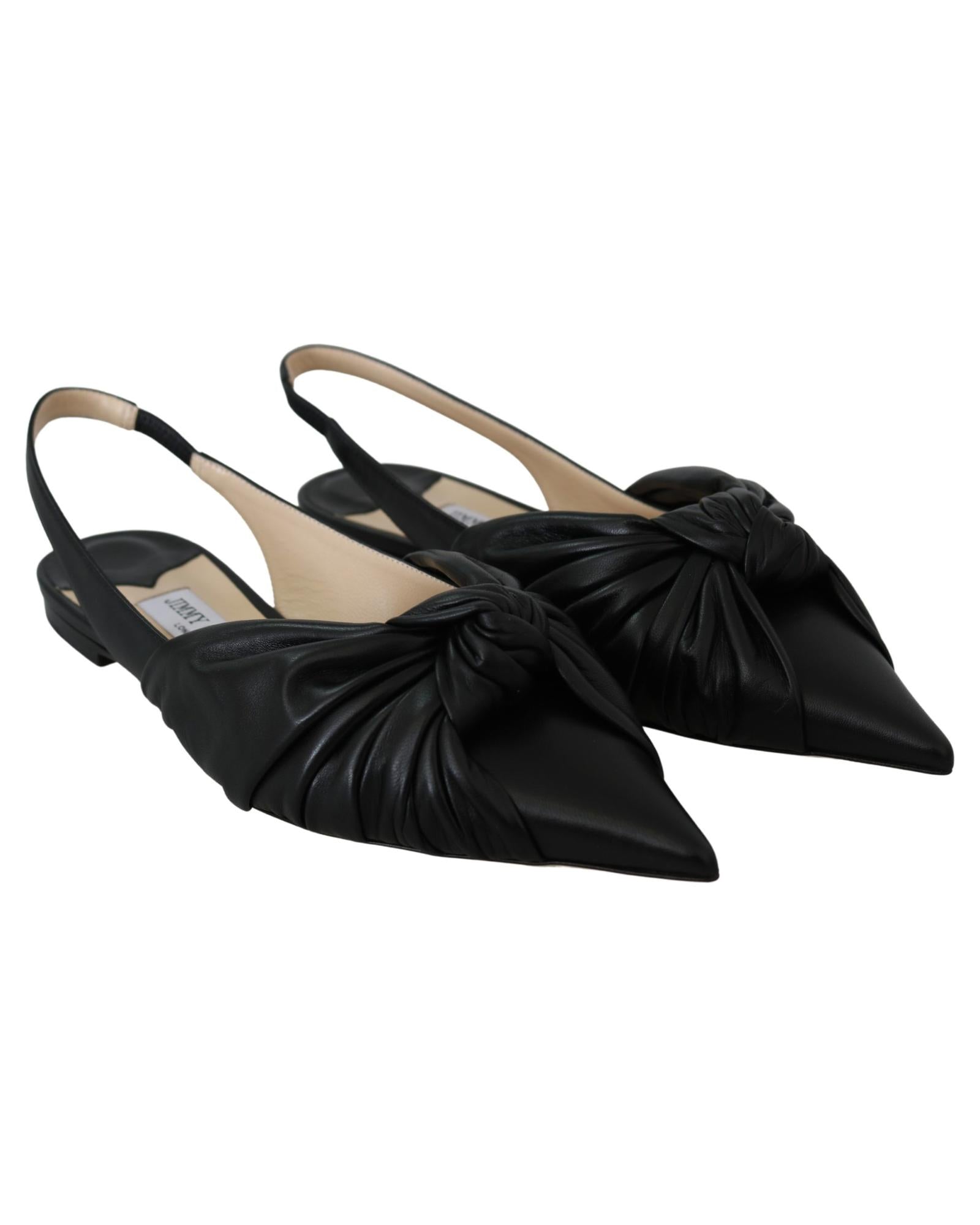 Jimmy Choo  Love 85 Slingback Pumps Black Leather
