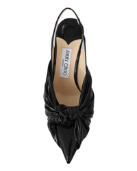 Jimmy Choo Love 100 Black Patent Leather Slingback Pumps
