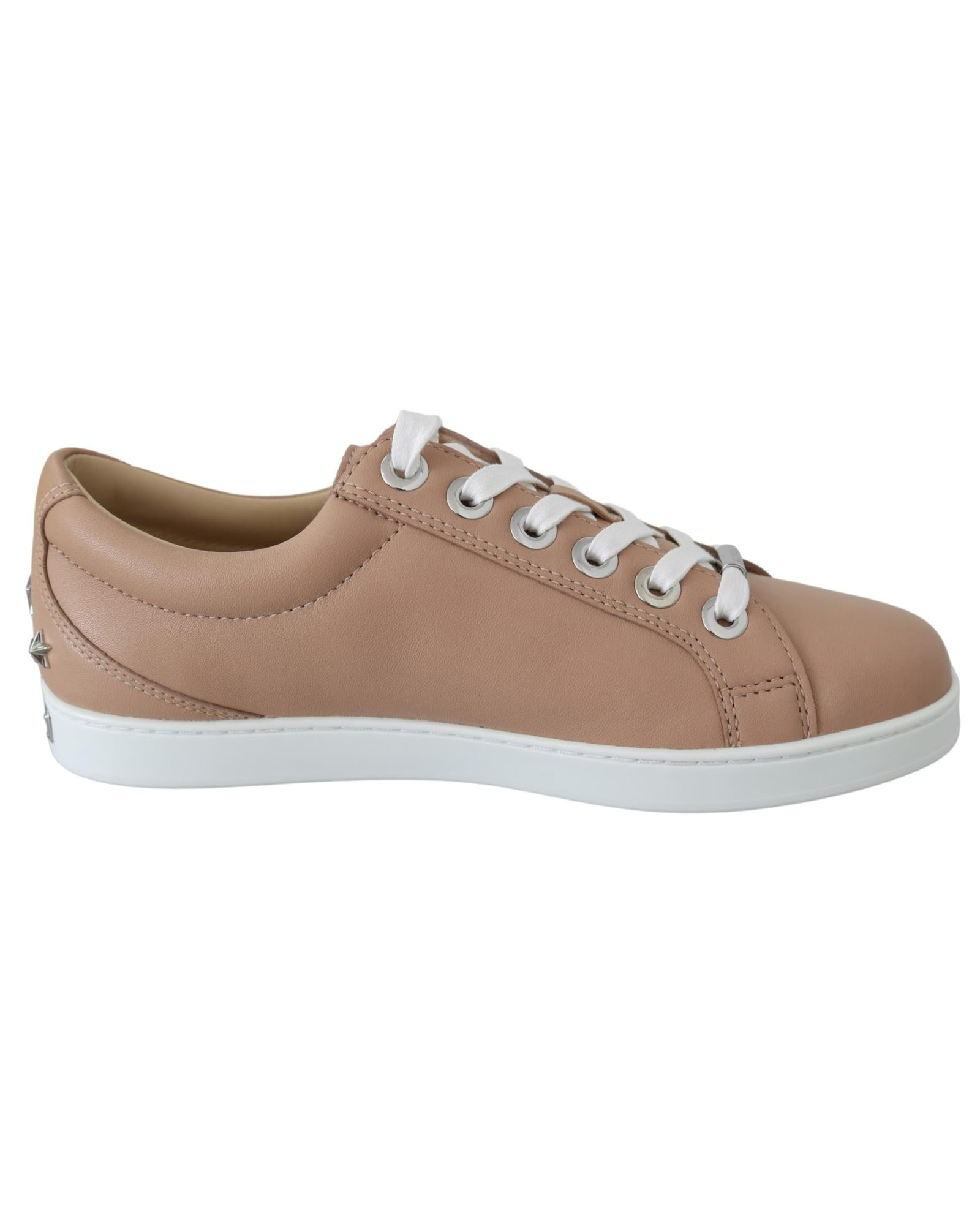 Jimmy Choo Pink Leather Sneakers