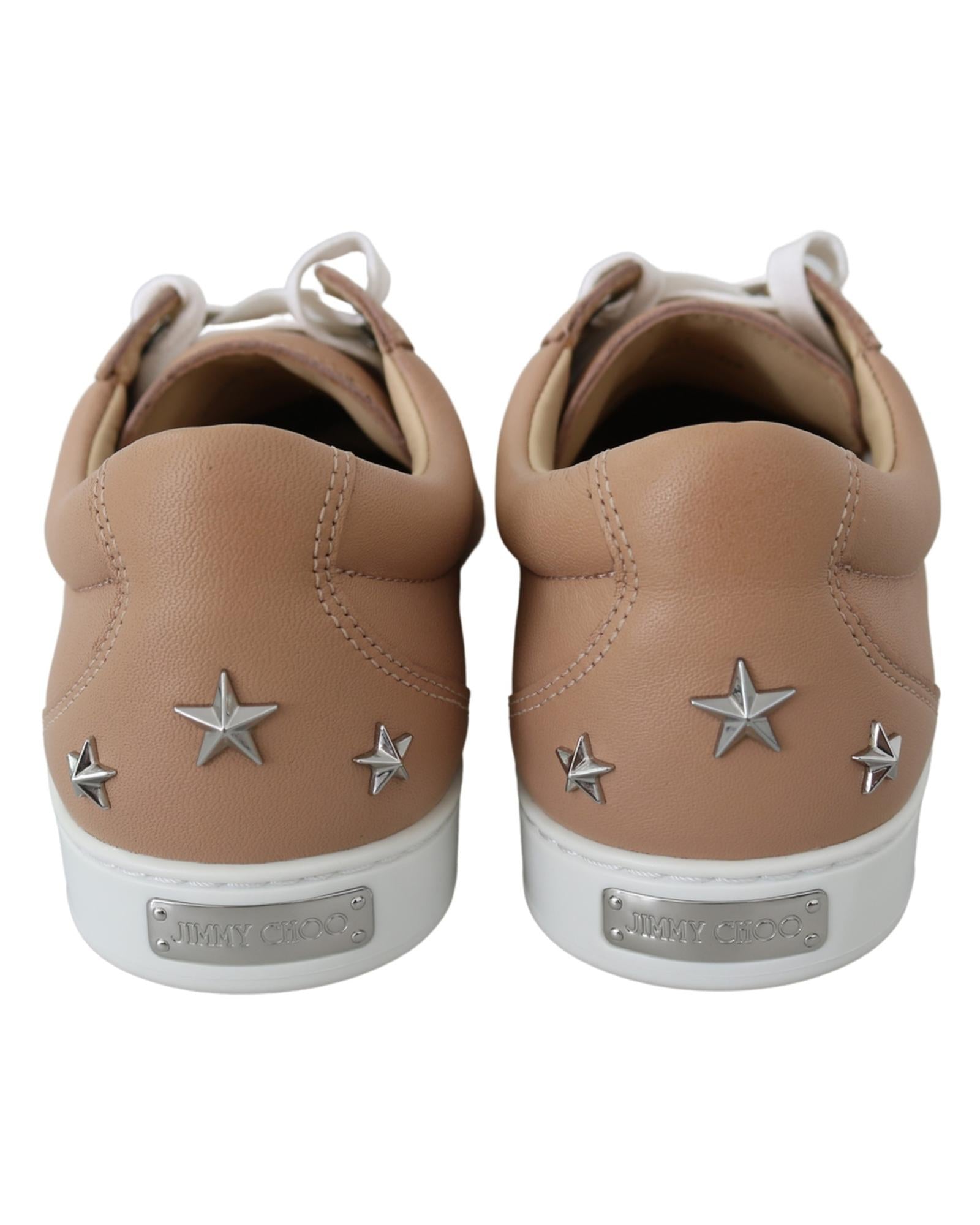 Jimmy Choo Pink Leather Sneakers