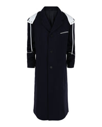 Ferragamo Mens Single-Breasted Hooded Coat