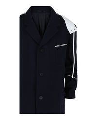 Ferragamo Mens Single-Breasted Hooded Coat