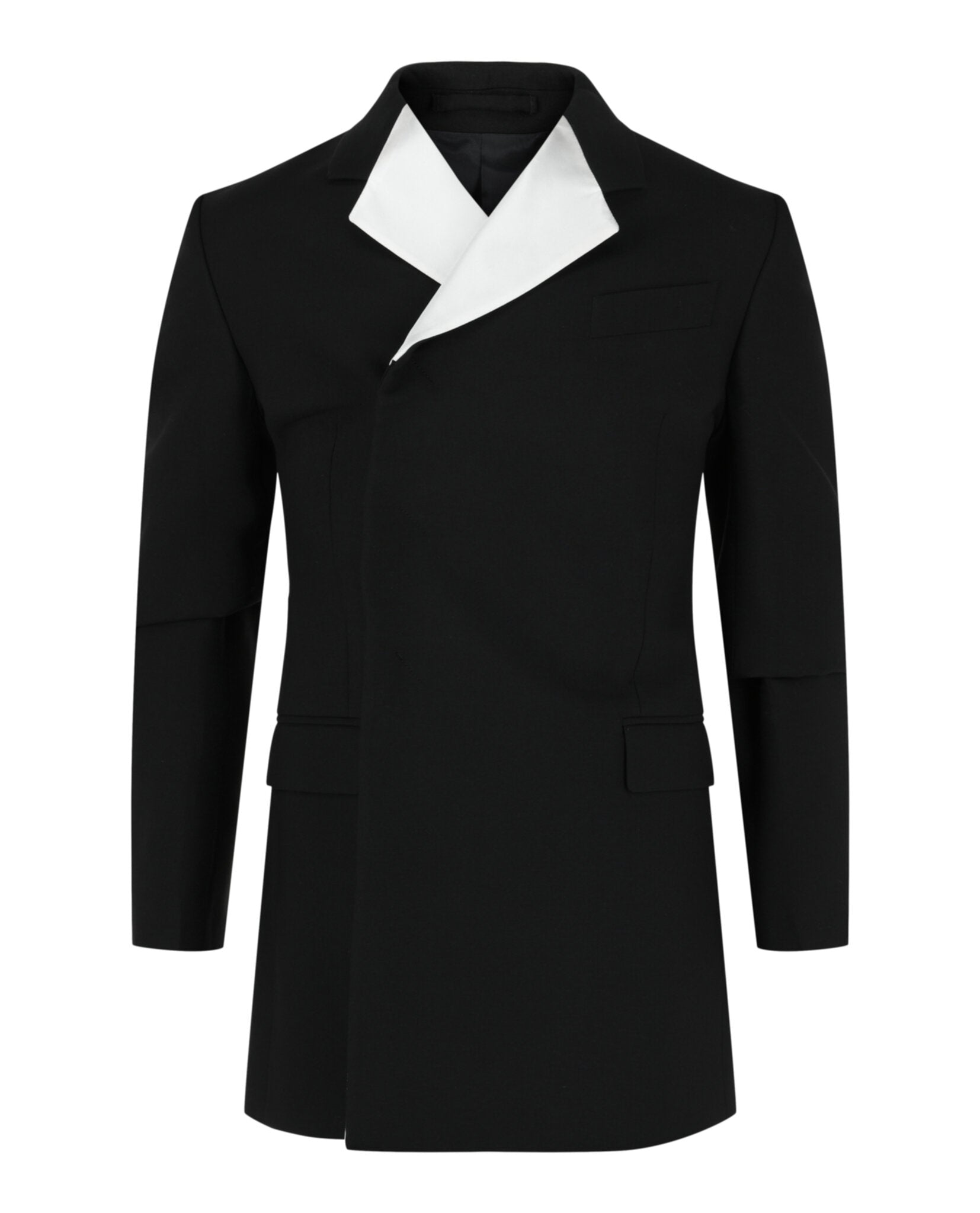 Ferragamo Mens Silk Trimmed Double-Breasted Blazer