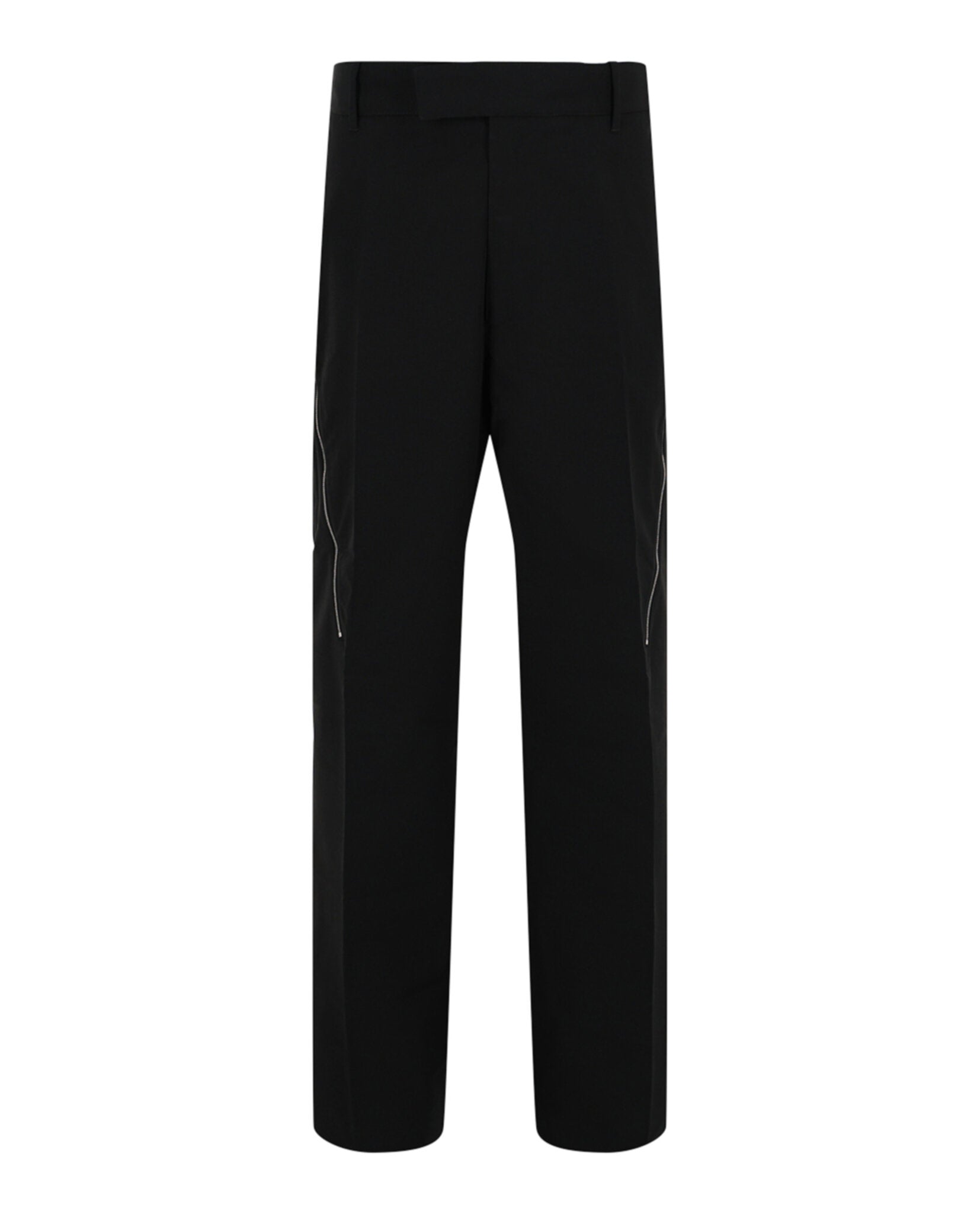 Ferragamo Mens Zip-Detail Tailored Trousers