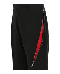 Ferragamo Mens Zip-Detail Tailored Trousers