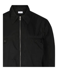 Ferragamo Mens Zip-Up Windbreaker with Removable Hood