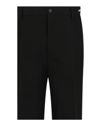 Ferragamo Mens Flared Cotton Chino Trousers