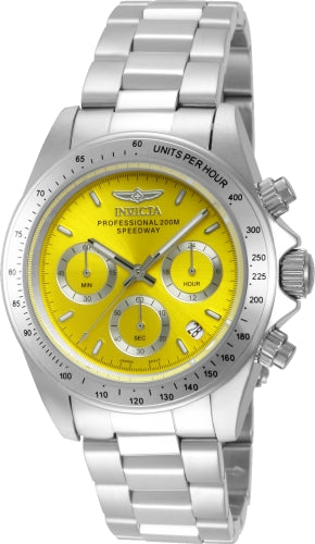 Invicta Men's Speedway Yellow Dial Watch - 14383