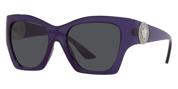 Versace Women's VE4452-541987-55 Fashion 55mm Transparent Purple Sunglasses