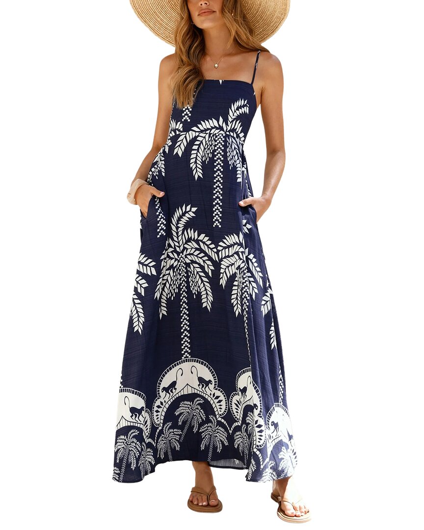 Oloey Printed Maxi Dress