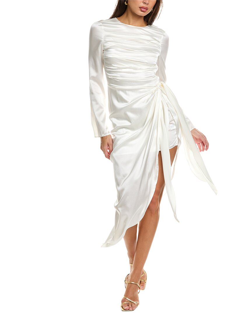 Aiifos Christy Silk-Blend Mini Dress