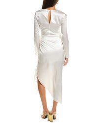 Aiifos Christy Silk-Blend Mini Dress
