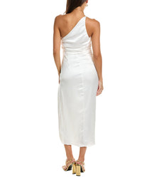 Aiifos Bernadette One-Shoulder Midi Dress