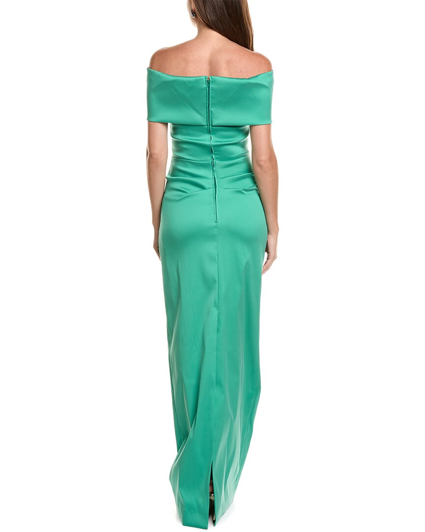 Teri Jon by Rickie Freeman Teri Jon By Rickie Freeman Mikado Off-Shoulder Column Gown