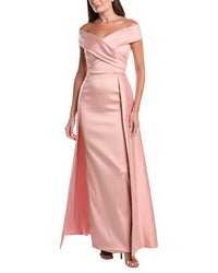 Teri Jon by Rickie Freeman Teri Jon By Rickie Freeman Mikado Portrait Overskirt Gown
