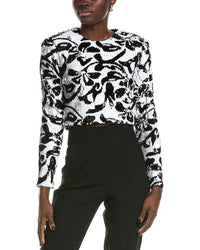 Toccin Anaya Sequin Top Black