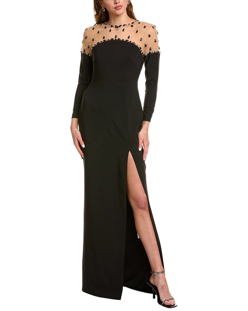 crepe maxi dress Marchesa Notte Crepe Maxi Dress