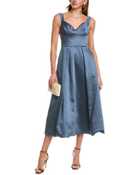 Marchesa Notte Marchesa Notte Silk-Blend Mikado Midi Dress