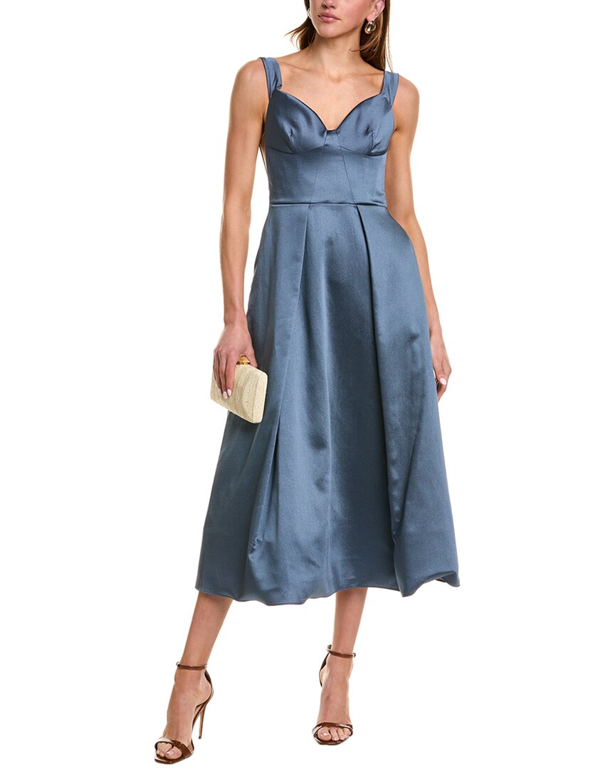Marchesa Notte Marchesa Notte Silk-Blend Mikado Midi Dress
