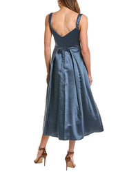 Marchesa Notte Marchesa Notte Silk-Blend Mikado Midi Dress