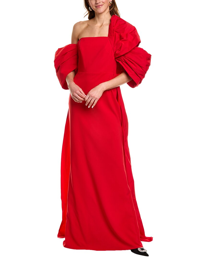 Marchesa Notte Marchesa Notte Womens  Taffeta Gown, 0, Red