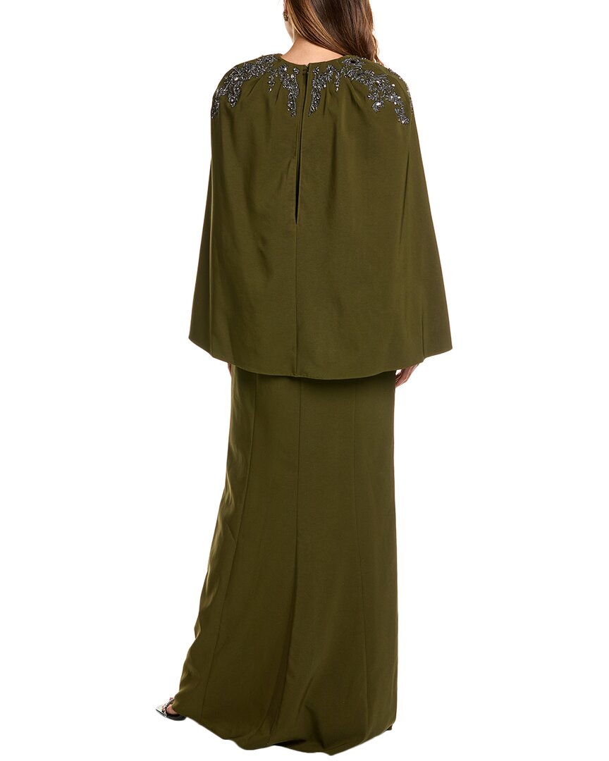 Marchesa Notte Crepe Maxi Dress