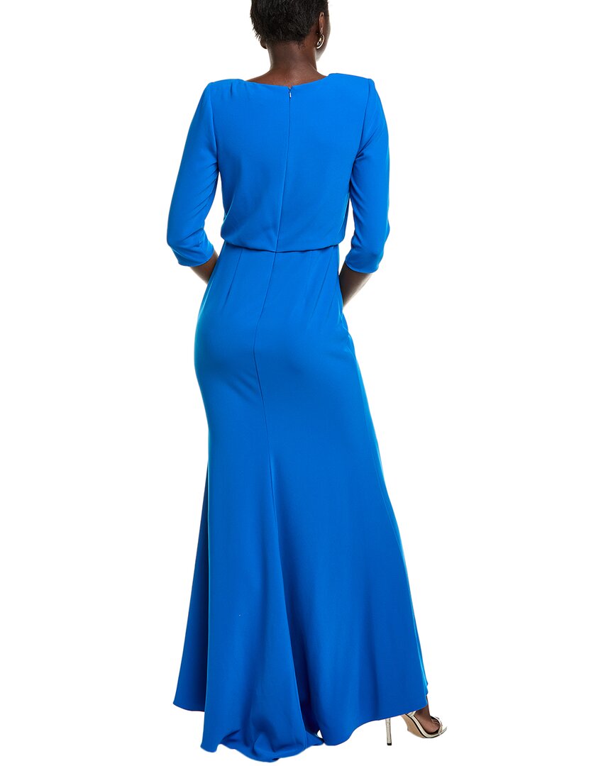 Badgley Mischka Blouson Gown, 2 / Blue