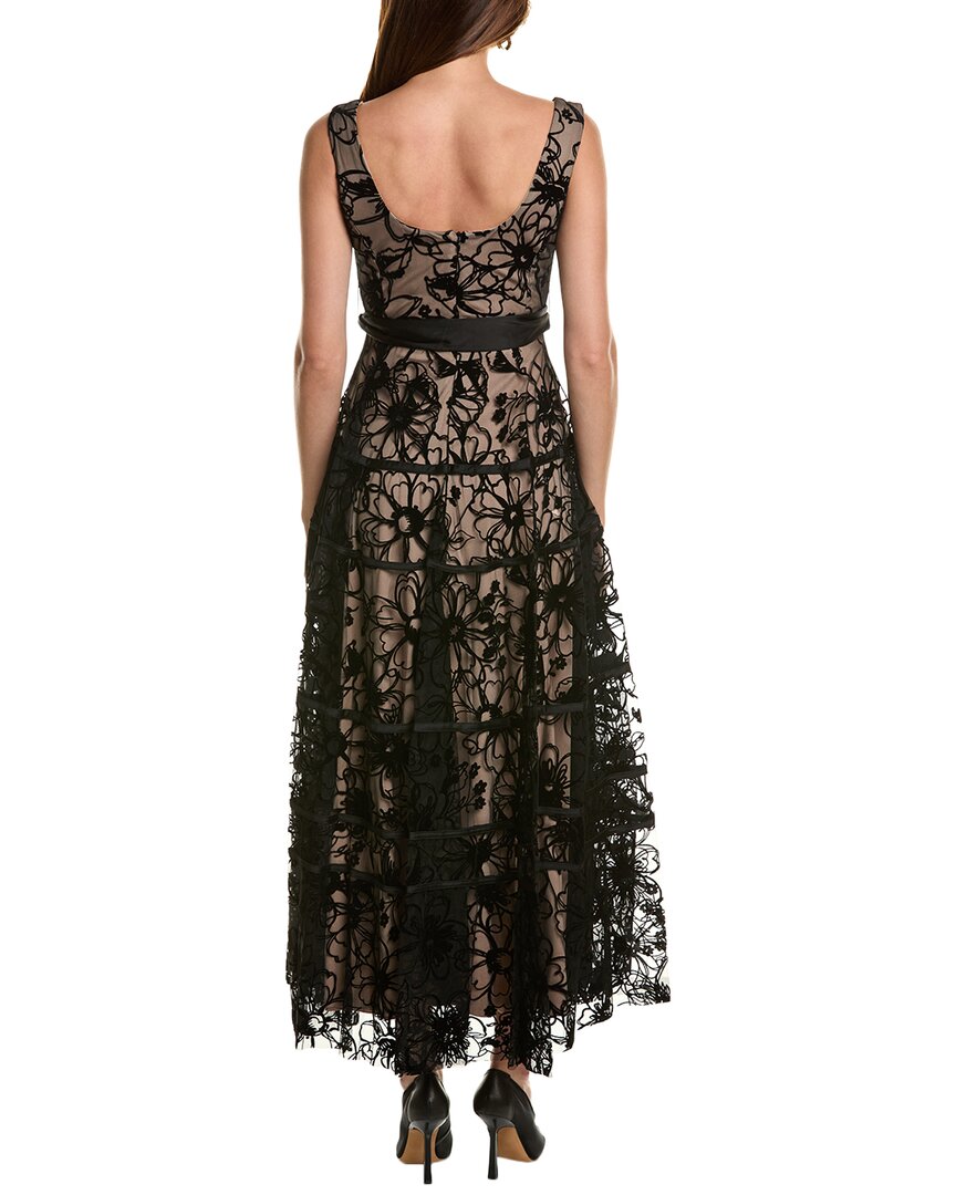 Taylor Mesh & Velvet Gown