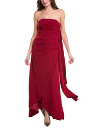 Rene Ruiz Draped Gown Berry 2
