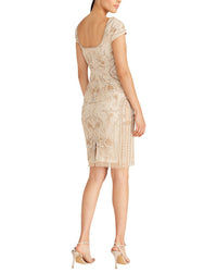 Theia Silvia Bateau Beaded Dress