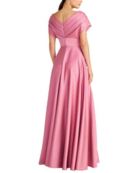 Theia Cecelia Draped A-Line Gown