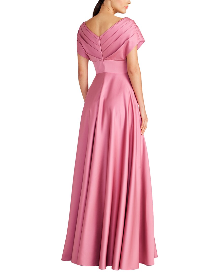Theia Cecelia Draped A-Line Gown