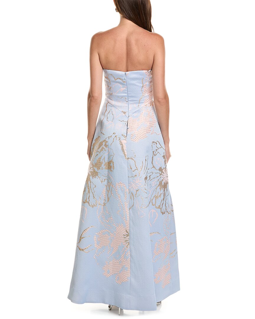 Teri Jon by Rickie Freeman Teri Jon By Rickie Freeman Metallic Jacquard Side Bow A-Line Dress
