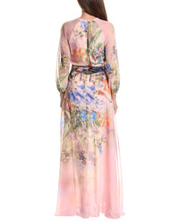 Teri Jon by Rickie Freeman Teri Jon By Rickie Freeman Chiffon Floral Maxi Gown