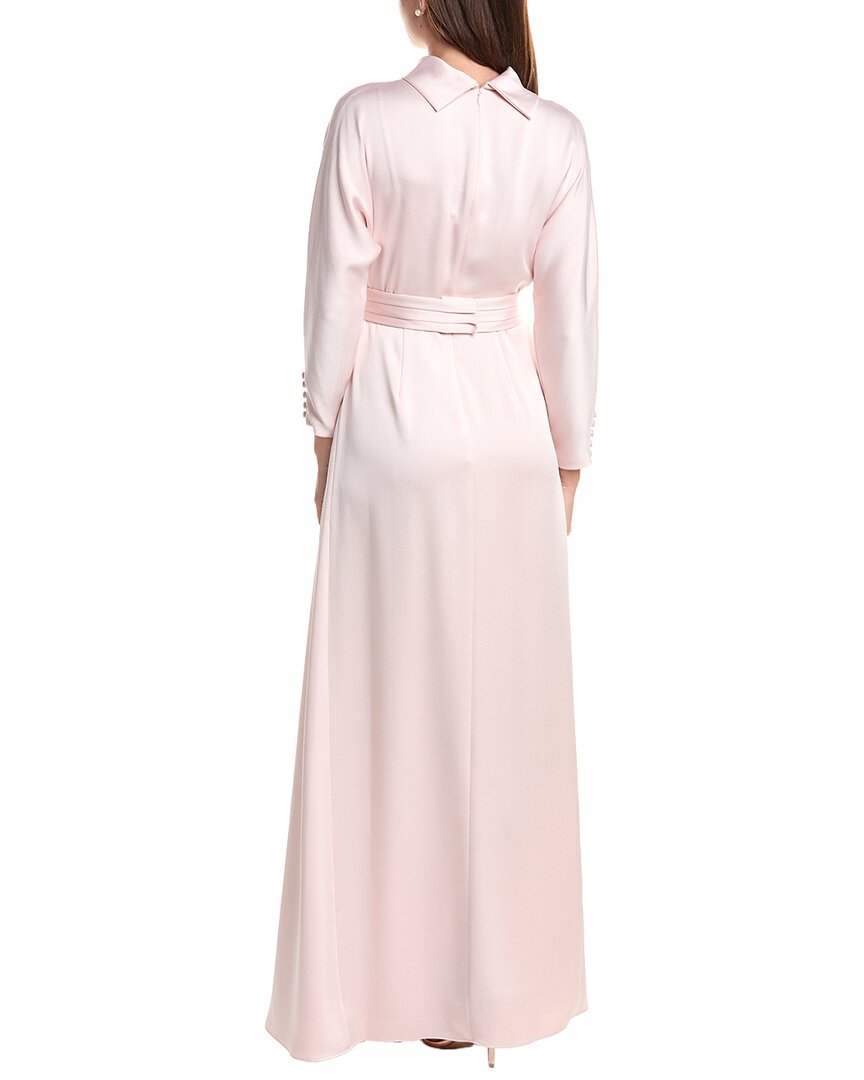 Teri Jon by Rickie Freeman Teri Jon By Rickie Freeman Crepe Back Satin Mock Neck Dolman Sleeve Dress