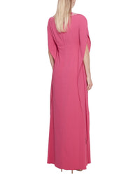 Marchesa Notte Lightweight Crepe Kaftan Gown