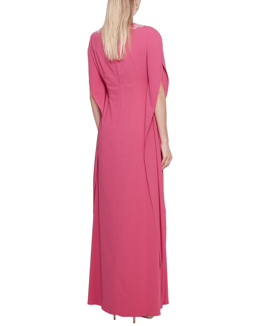 Marchesa Notte Lightweight Crepe Kaftan Gown