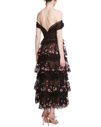 Marchesa Notte Midi Dress