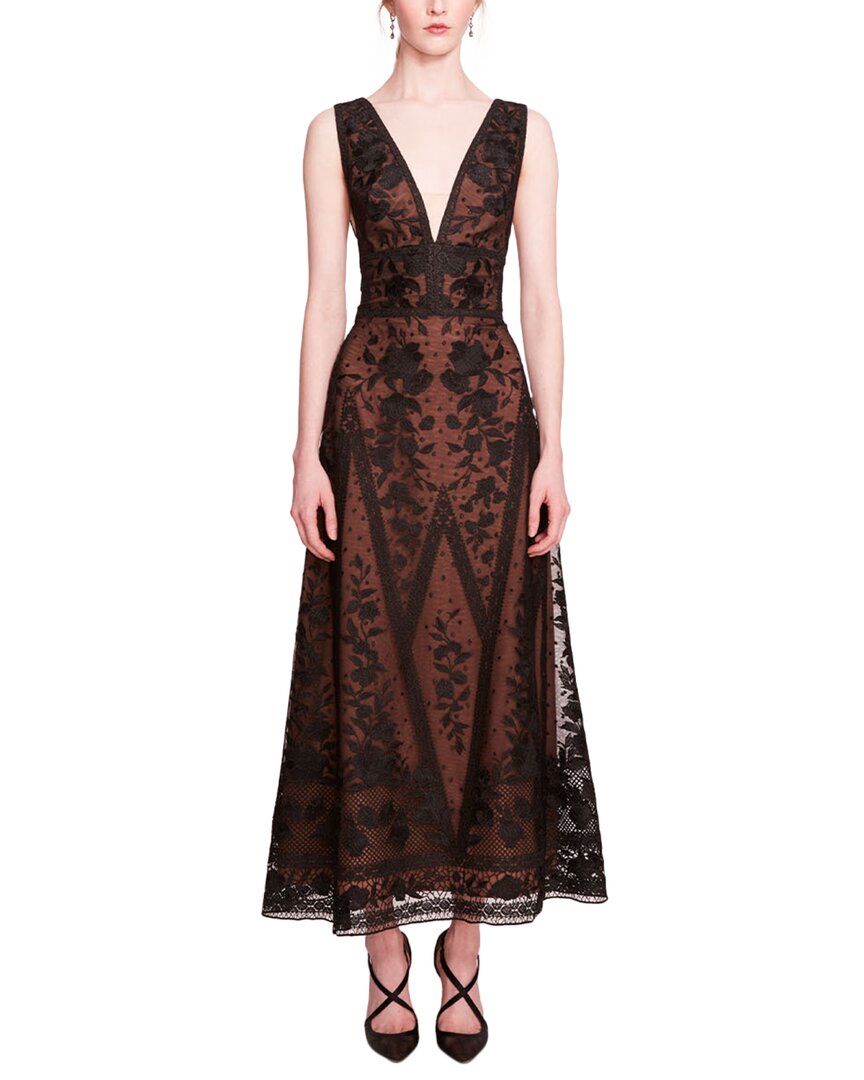 Marchesa Notte Midi Dress