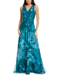 Rene Ruiz Organza Gown Green 0