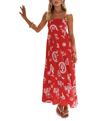 OLOEY Oloey Printed Maxi Dress