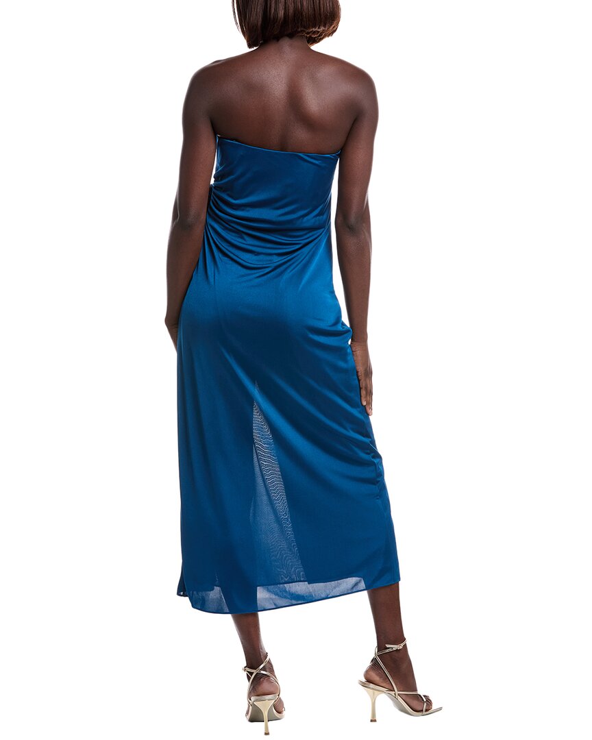 ml Monique Lhuillier Corinne Midi Dress, 4 / Blue