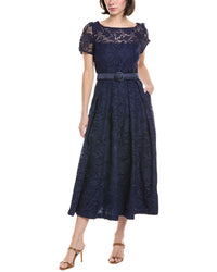 Kay Unger Haisley Lace Midi Dress