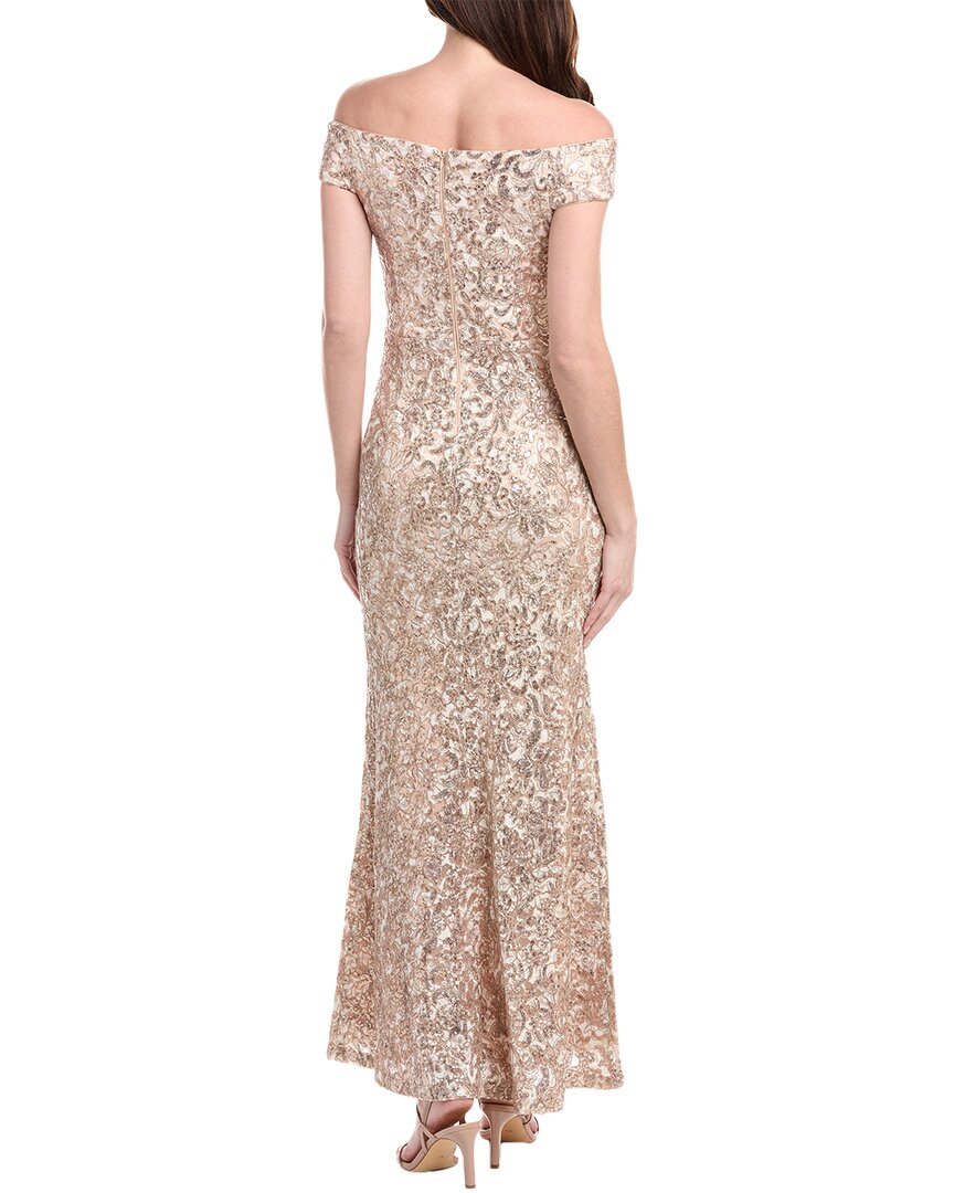 Vince Camuto Off-The-Shoulder Sequin Gown