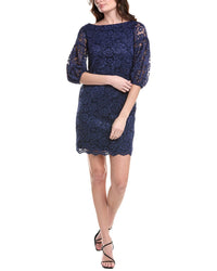 Vince Camuto Lace Shift Dress Blue