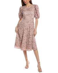 Eliza J Lace Midi Dress Pink