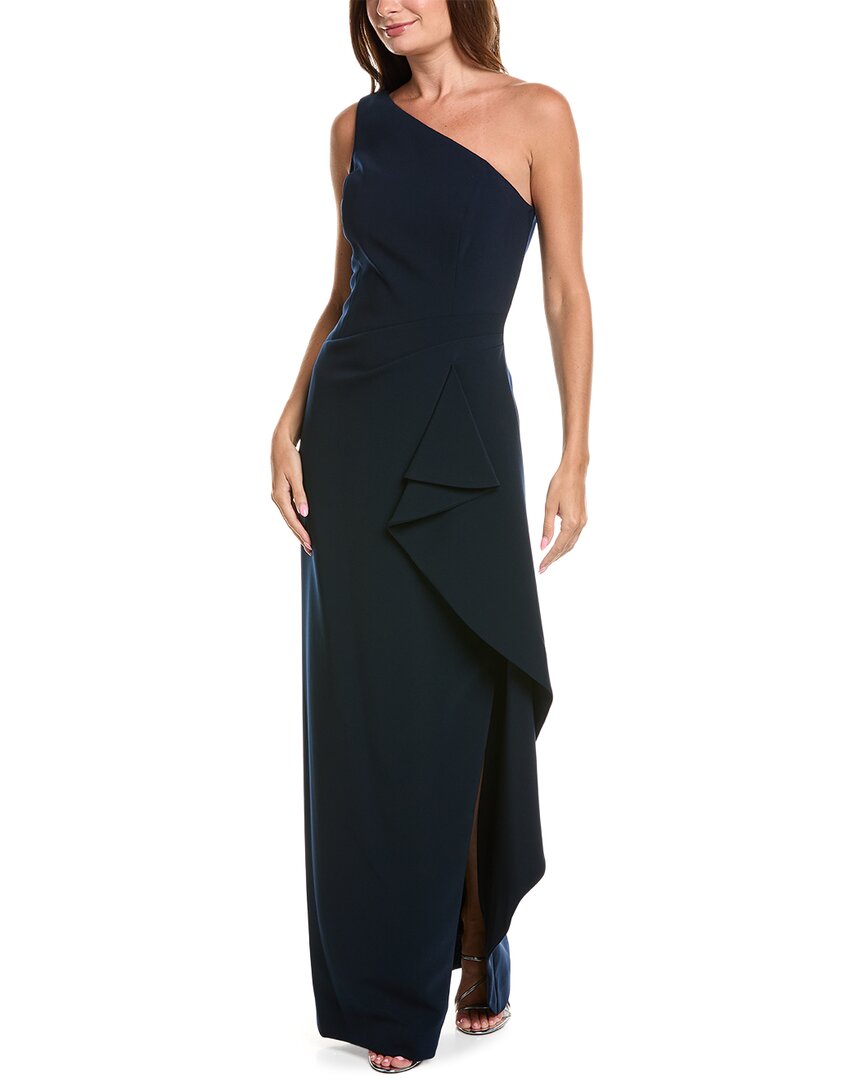 Teri Jon by Rickie Freeman Teri Jon By Rickie Freeman Crepe Cascade Ruffle Gown