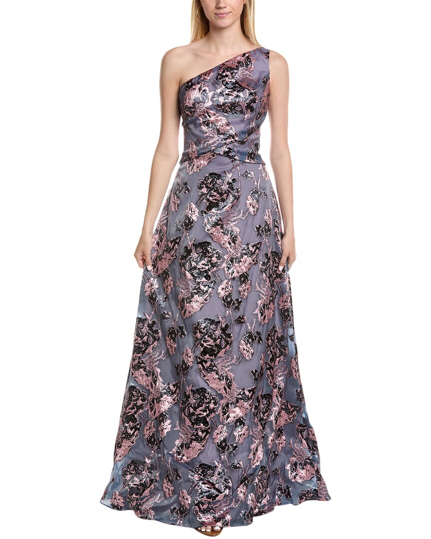 Rene Ruiz Brocade Gown Pink