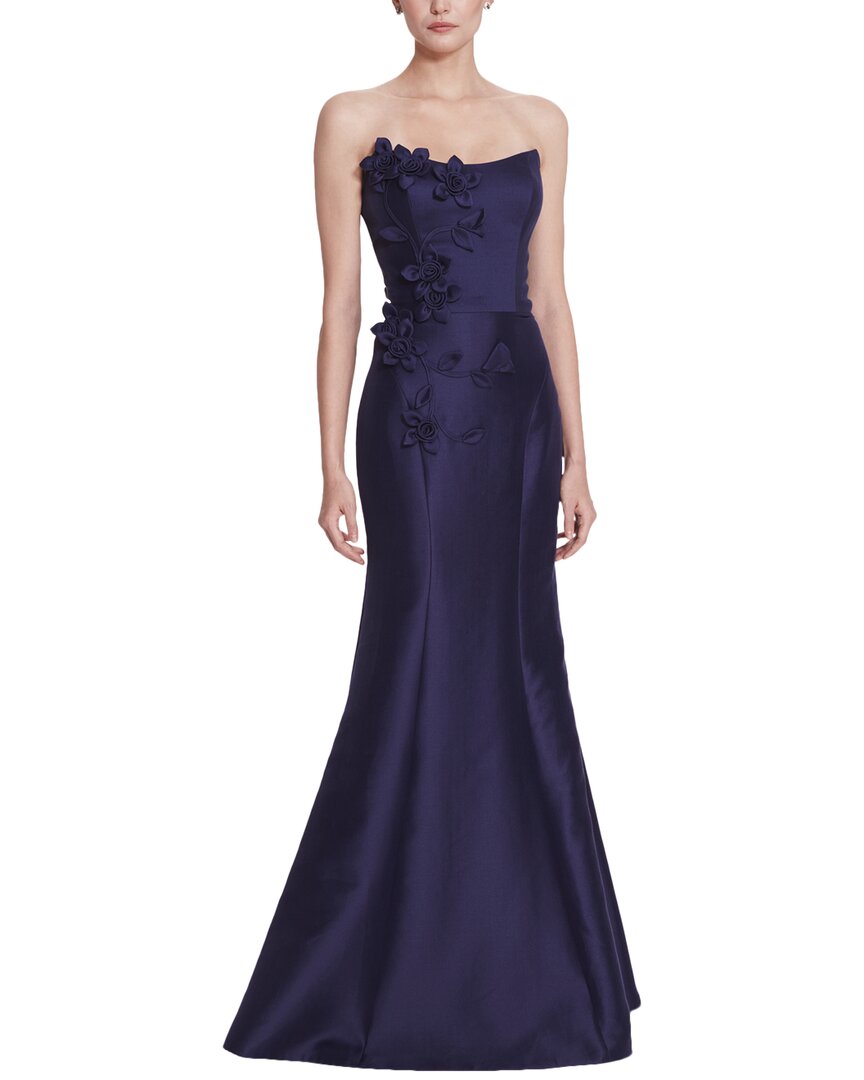 Marchesa Notte Silk-Blend Gown