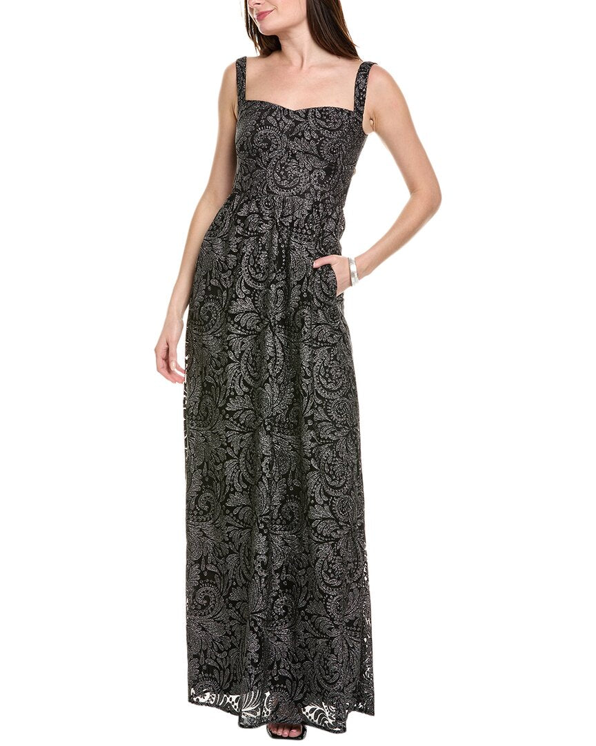 Saloni Aura Embroidered Tulle Gown